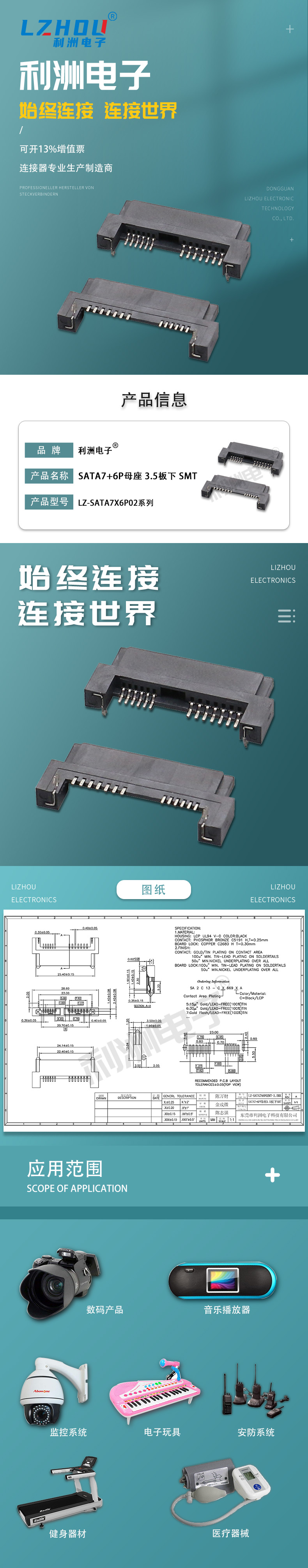 SATA7+6P母座 3.5板下 SMT详情.jpg